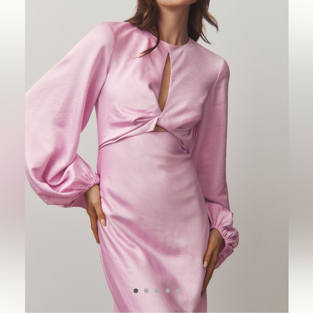 Significant Other Backless Long Sleeve Gown